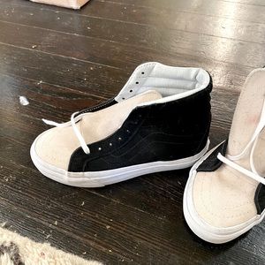 Black White Vans Sk8 Hightops